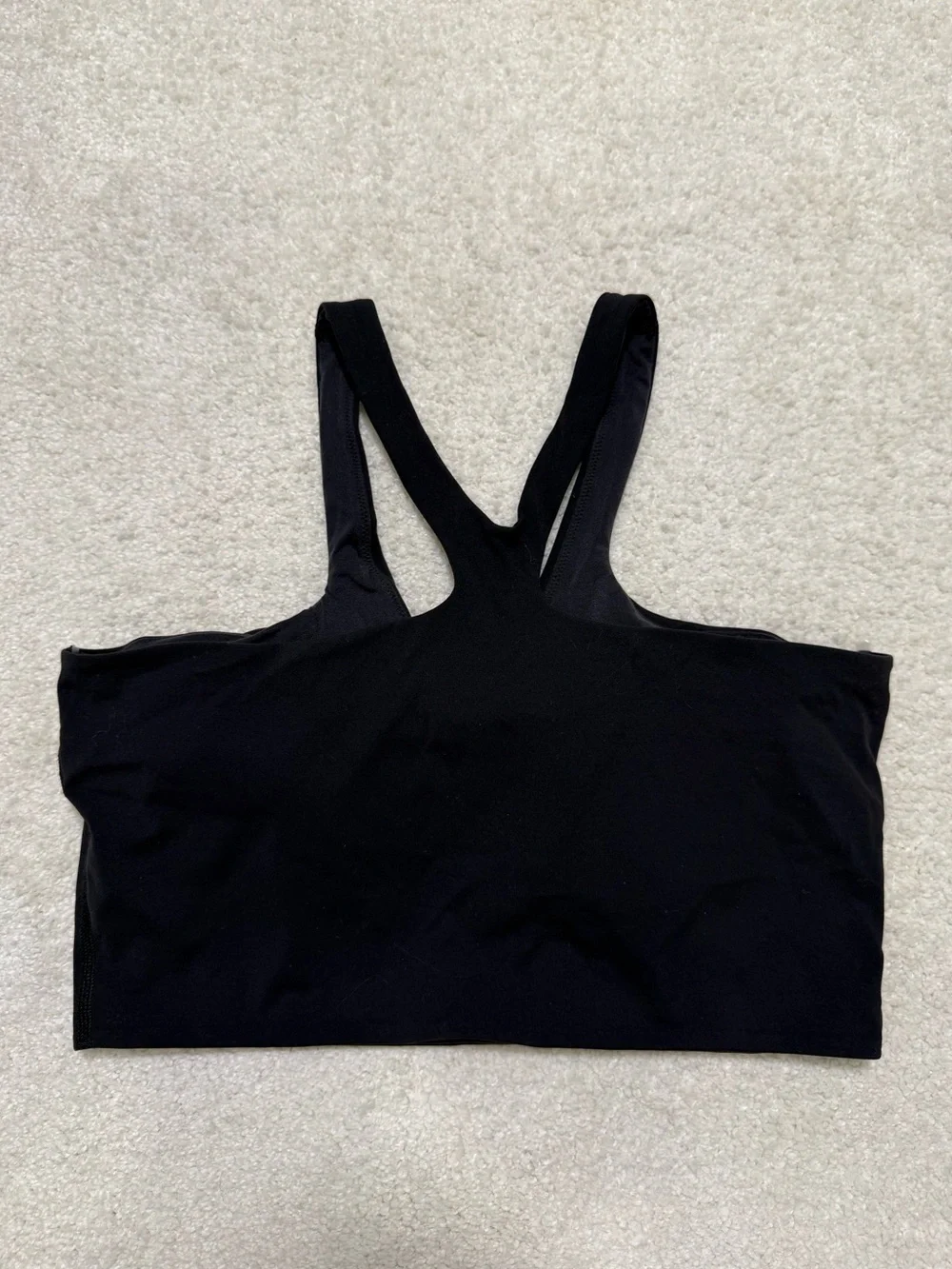 Lululemon Bend This V and Racer Sports Bra *Light Support, A-C Cups Black L/XL